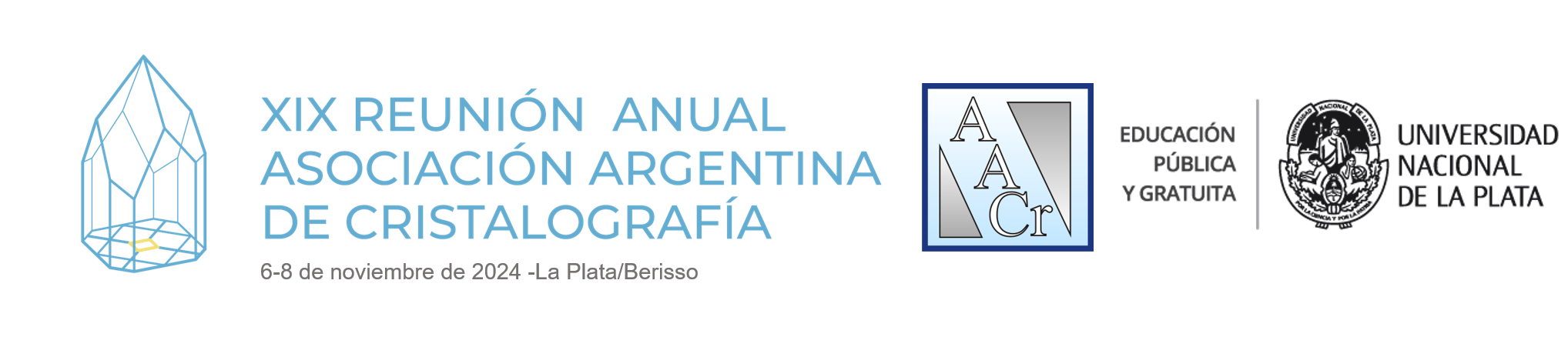 XIX Reunión Anual de la Asociación Argentina de Cristalografía Logo