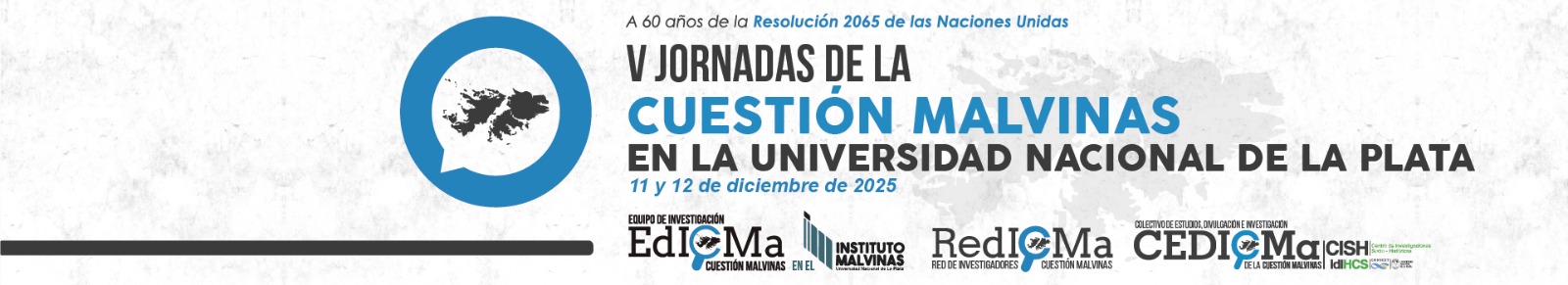 V Jornadas de la Cuestión Malvinas en la Universidad Nacional de La Plata Logo