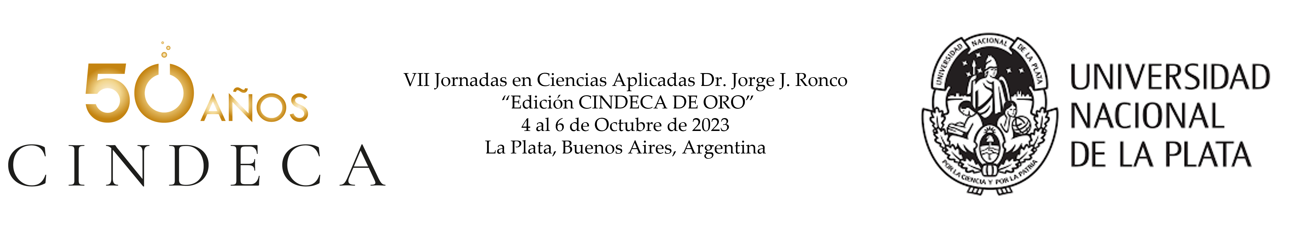 VII Jornadas en Ciencias Aplicadas Dr. Jorge J. Ronco. Edición CINDECA de ORO Logo
